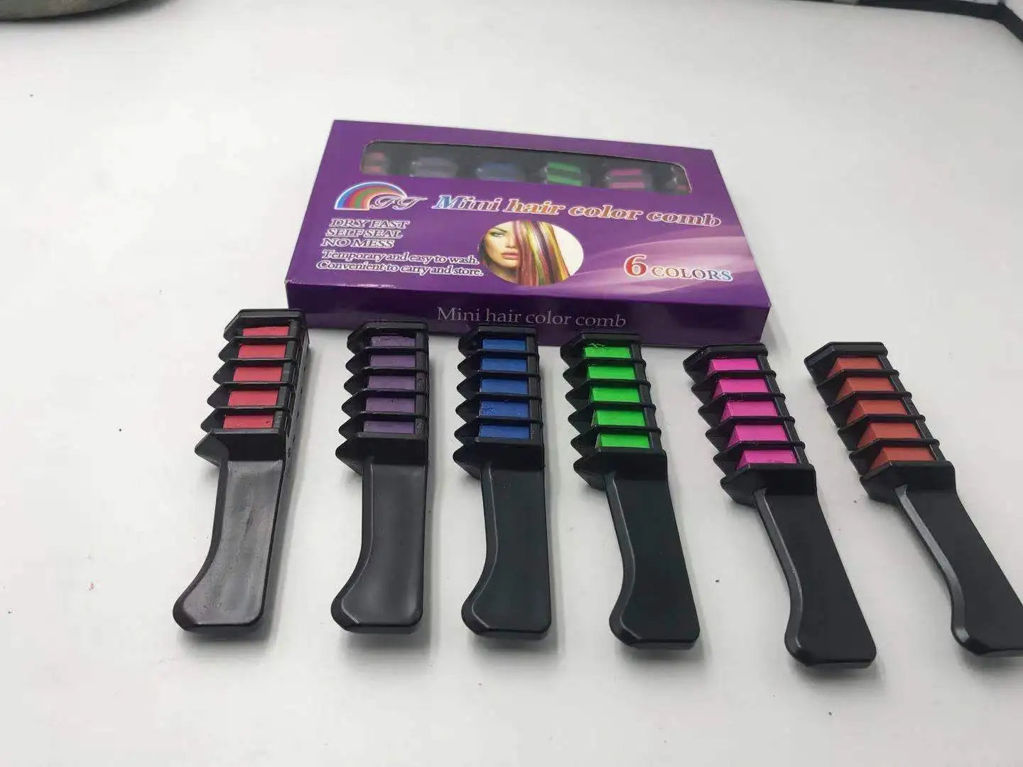 Festive Fun Hair Chalk Combs