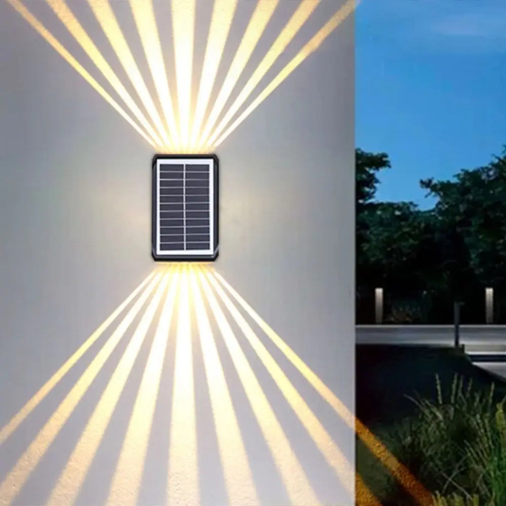Solar Colorful Wall Lights Outdoor Light Waterproof
