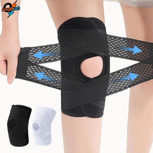 Plus Size Knee Brace for Knee Pain, Compression Knee Support with Air Mesh Fabric