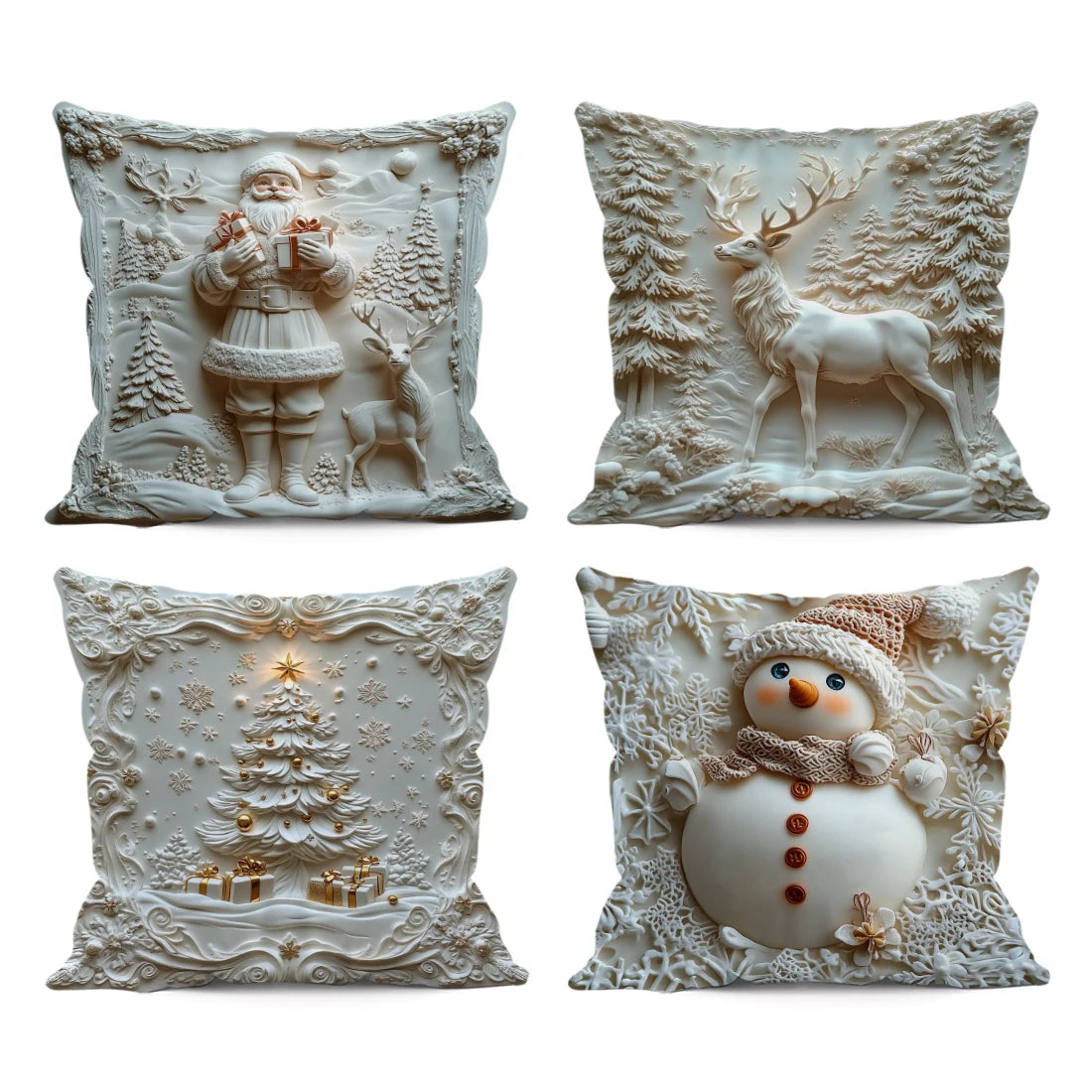Festive Christmas Cushion Cover---2D printing, not 3D