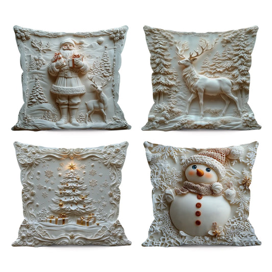Festive Christmas Cushion Cover---2D printing, not 3D