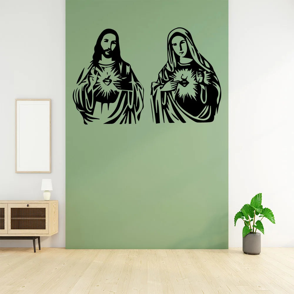 Jesus Self Adhesive Vinyl Waterproof Wall Art
