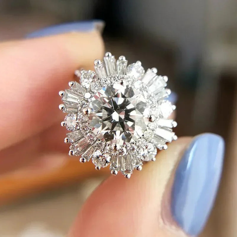💍3 Carat Super Sparkling zircon Ring