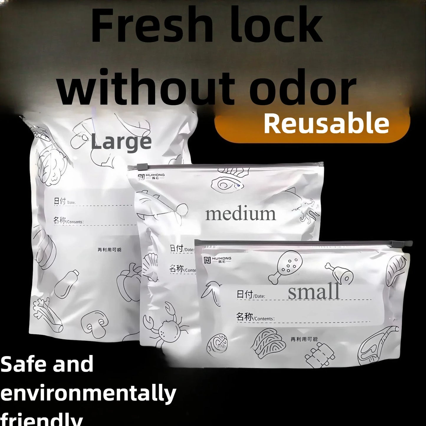 Reusable Aluminum Foil Storage Bags – Durable, Leakproof & Reusable for Everyday Use