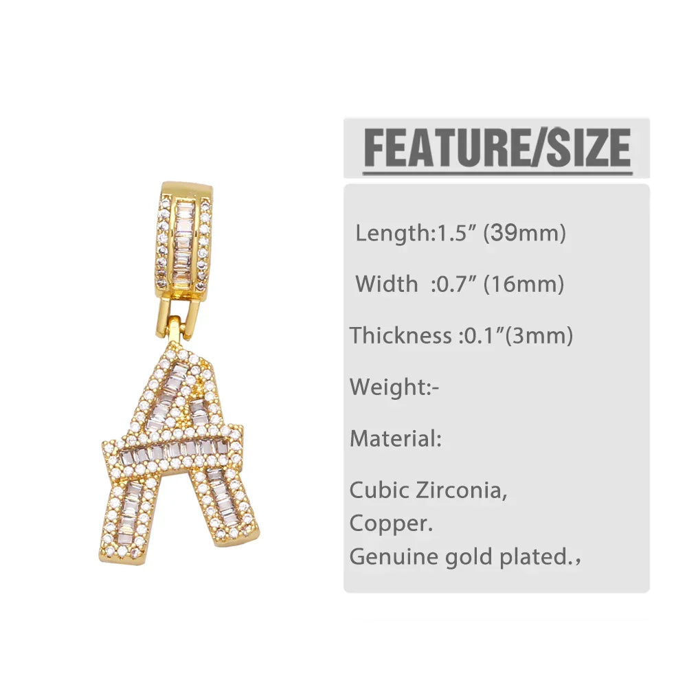 Initial Letter Pendant Necklaces