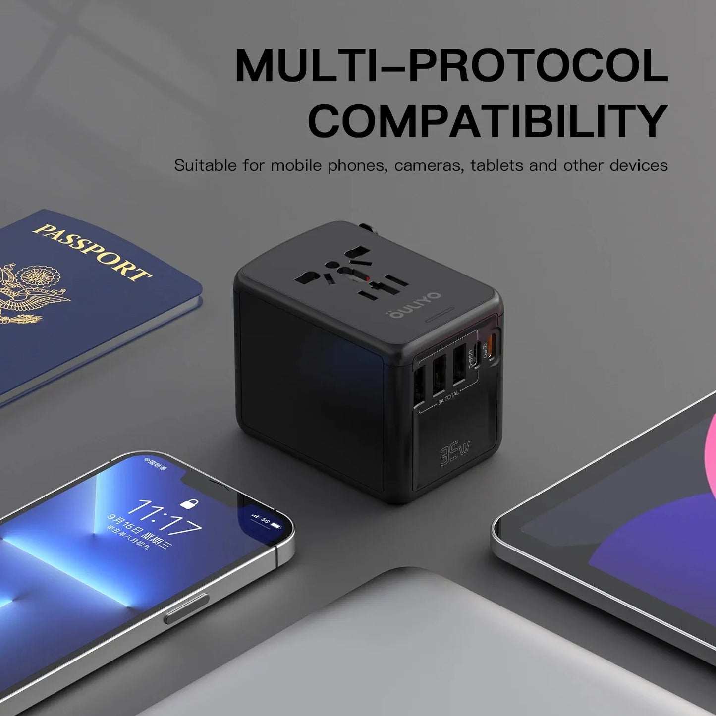 Multifunctional travel charger converter