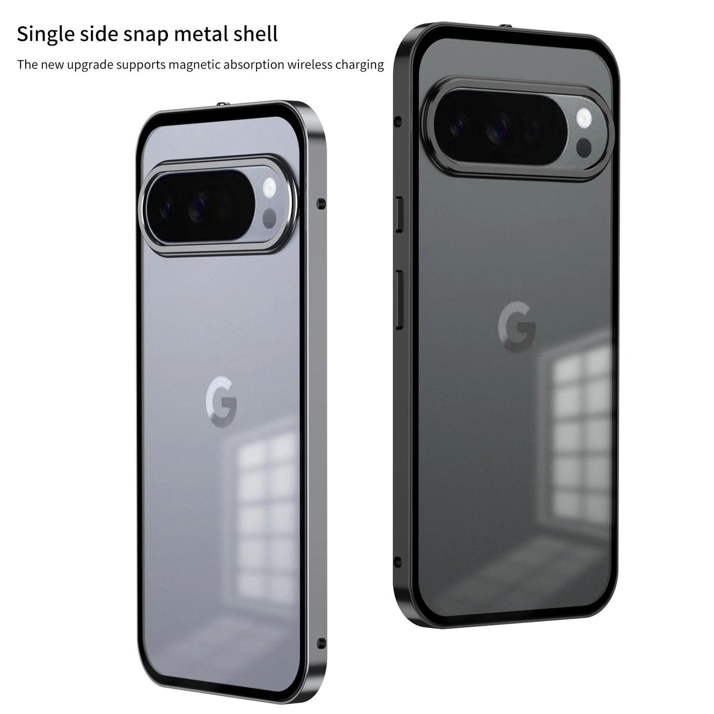 Magnetic Aluminum frame Double-sided Metal Phone Case For Google Pixel