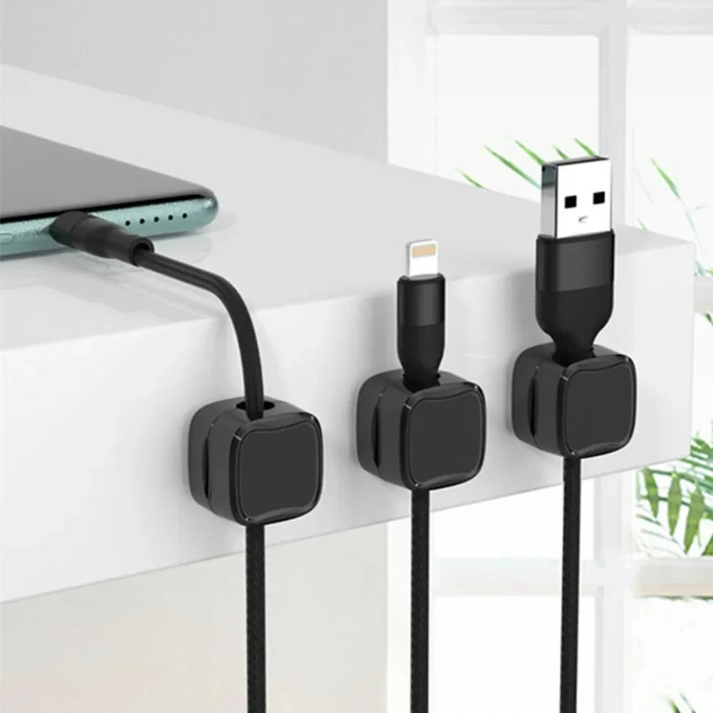 Magnetic Cord Organizer, Easy Secure Adhesive Cable Management