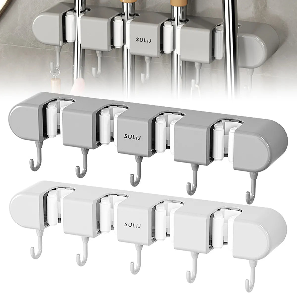 MOP HOLDER WITH HOOK