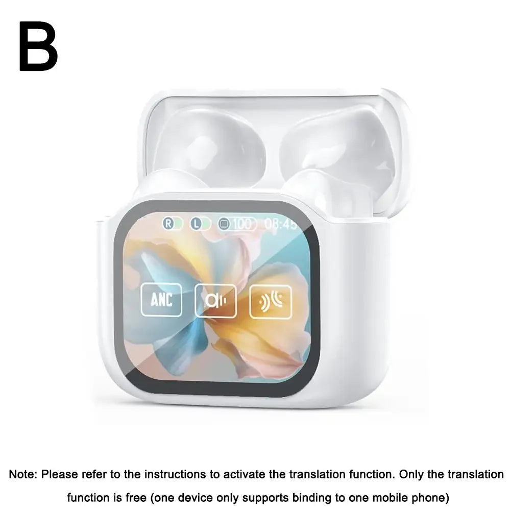 Wireless Bluetooth Translation Earphone With LED display screen(Fit iOS & Android)