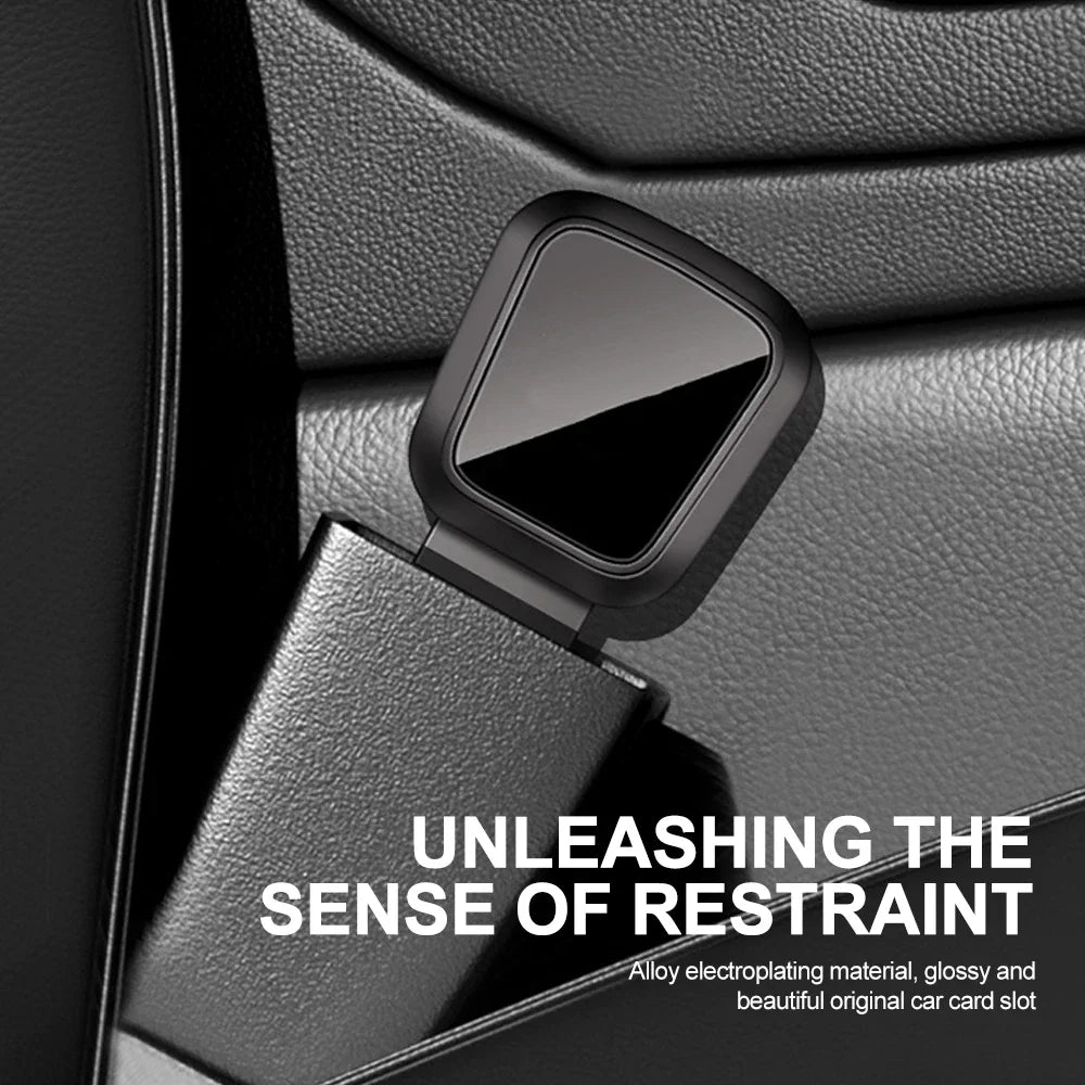 Metal seat belt extension for high-end vehicles