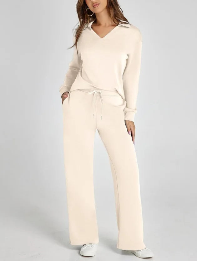 Women's Fall Transition 2-Piece Set - Breathable & Wrinkle Resistant Sweatsuits Sets
