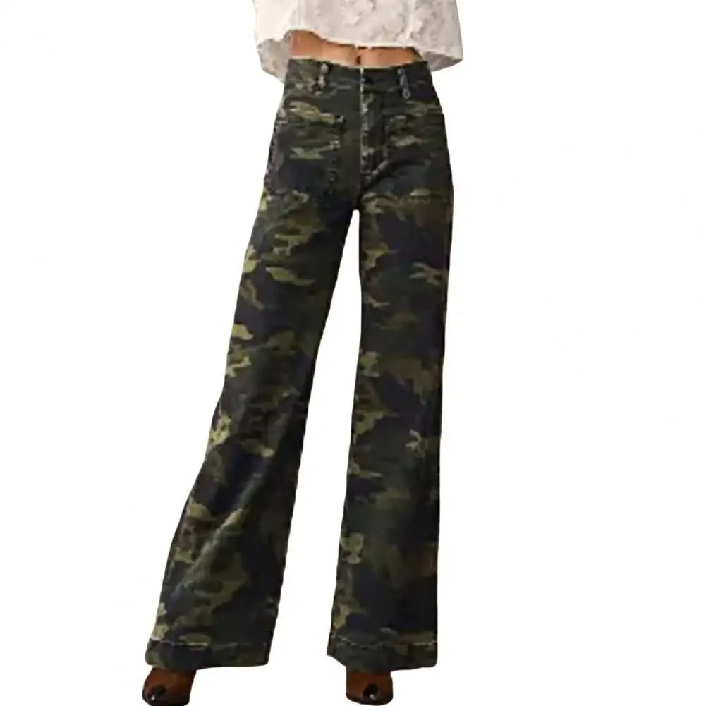 Tummy Control Sailor Wide Leg Jeans