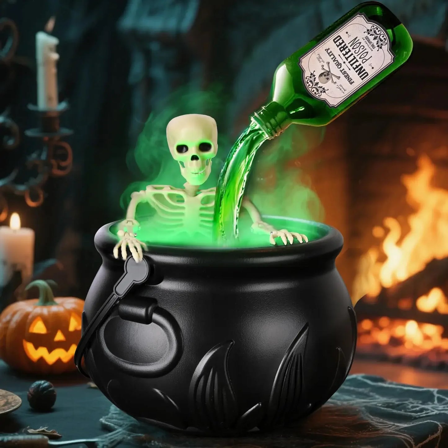Halloween Floating Potion Cauldron with Mist Maker