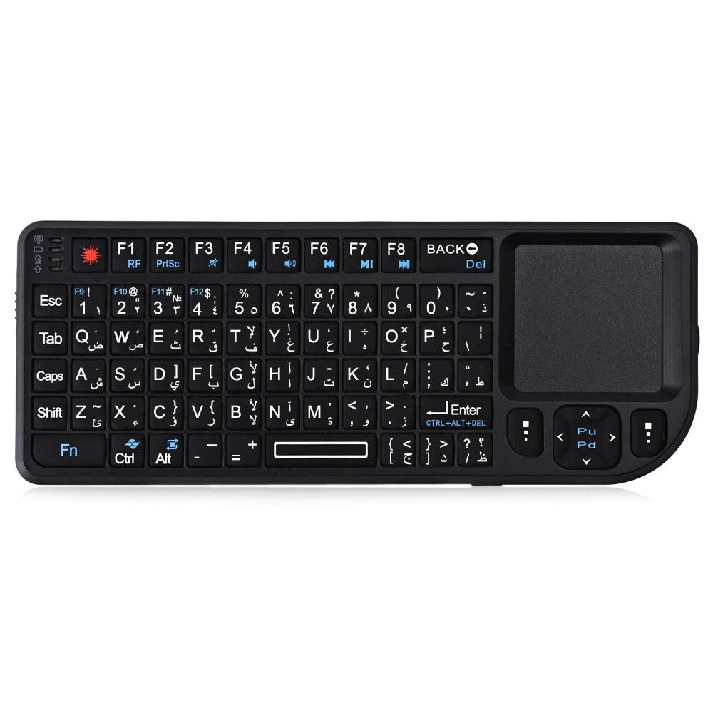 Mini Wireless Keyboard, 2.4G Rechargeable Backlight Keyboard with Touchpad