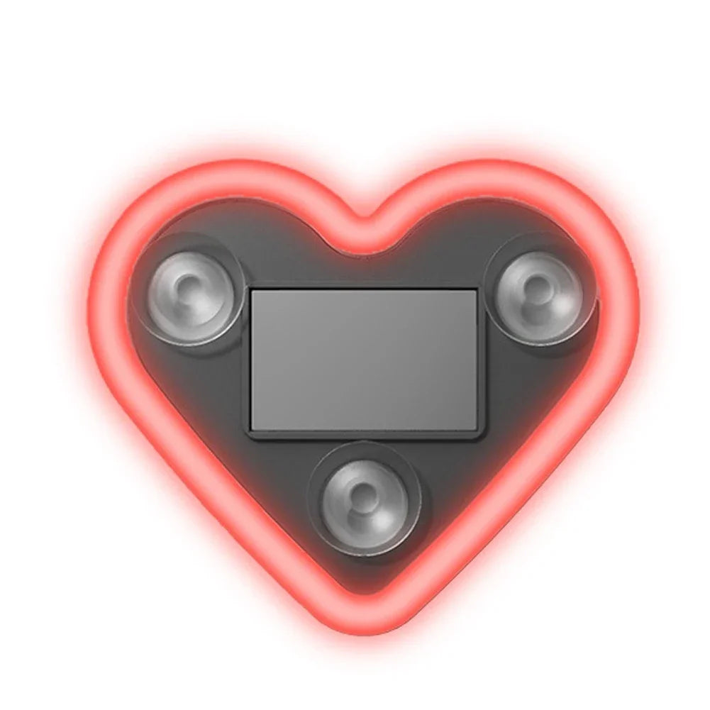 Solar Powered Wireless LED Heart C-Pillar Neon Light