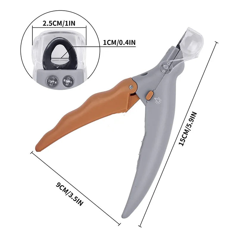 LED Light Pet Nail Clippers - 5X Magnification