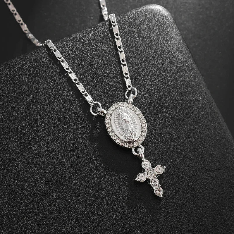 Stainless Steel Virgin Mary Necklace
