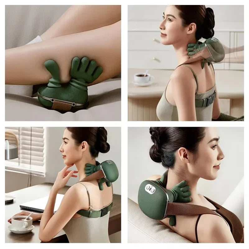 3D Shiatsu Neck & Shoulder Massager with Soothing Heat