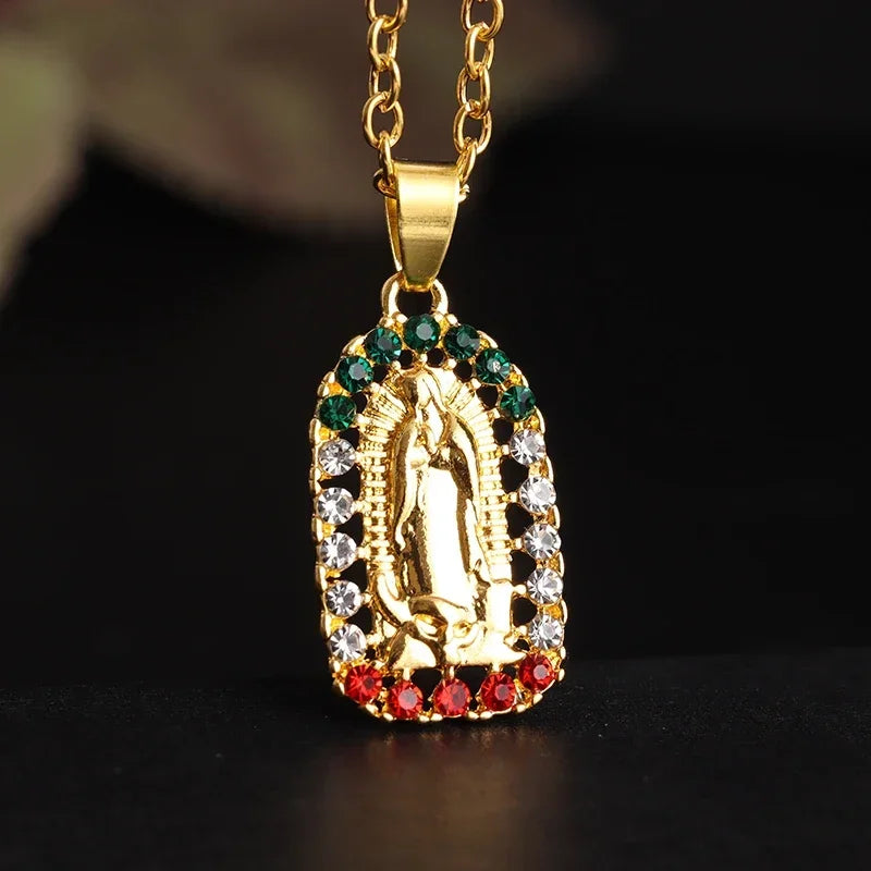 Stainless Steel Virgin Mary Necklace