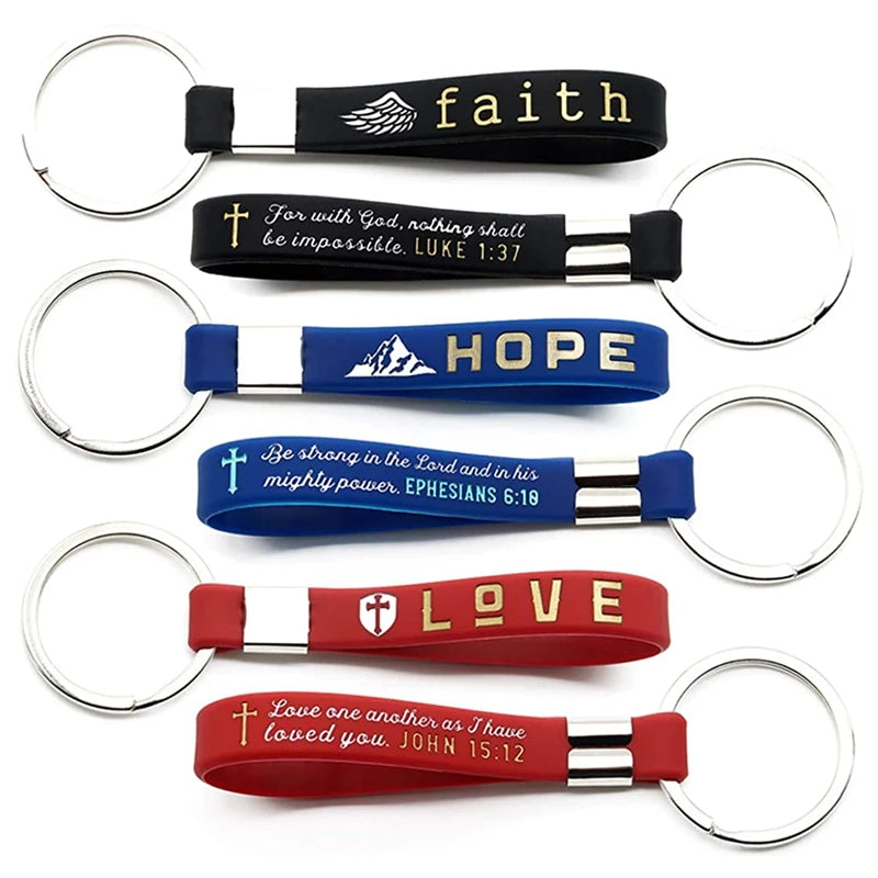 Bible Verse Keychain Christian Trendy Keychain Wristlet