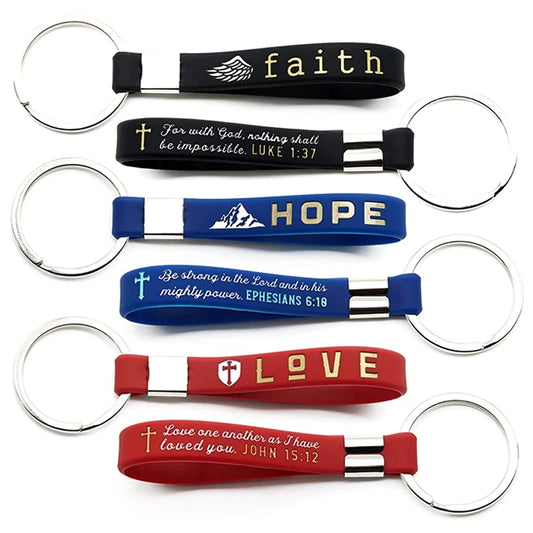 Bible Verse Keychain Christian Trendy Keychain Wristlet