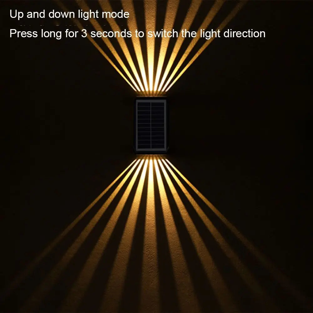 Solar Colorful Wall Lights Outdoor Light Waterproof