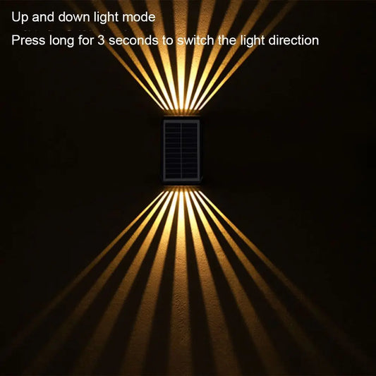 Solar Colorful Wall Lights Outdoor Light Waterproof