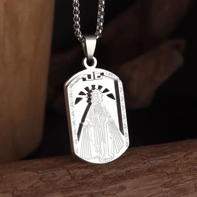 Stainless Steel Virgin Mary Necklace