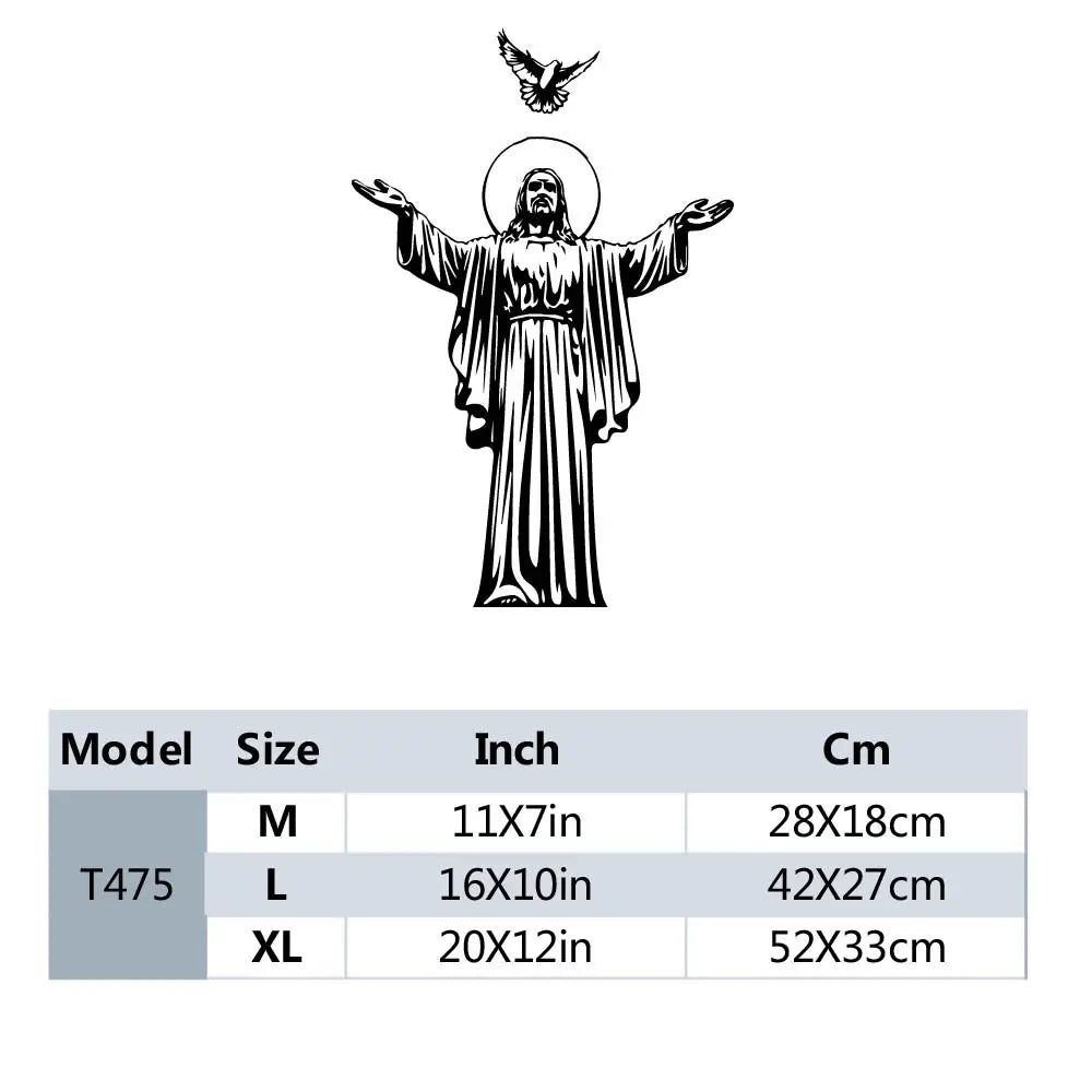 Jesus Self Adhesive Vinyl Waterproof Wall Art