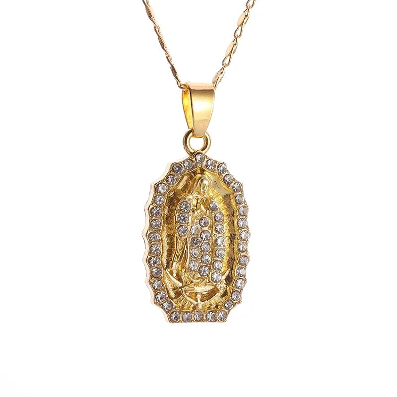Stainless Steel Virgin Mary Necklace