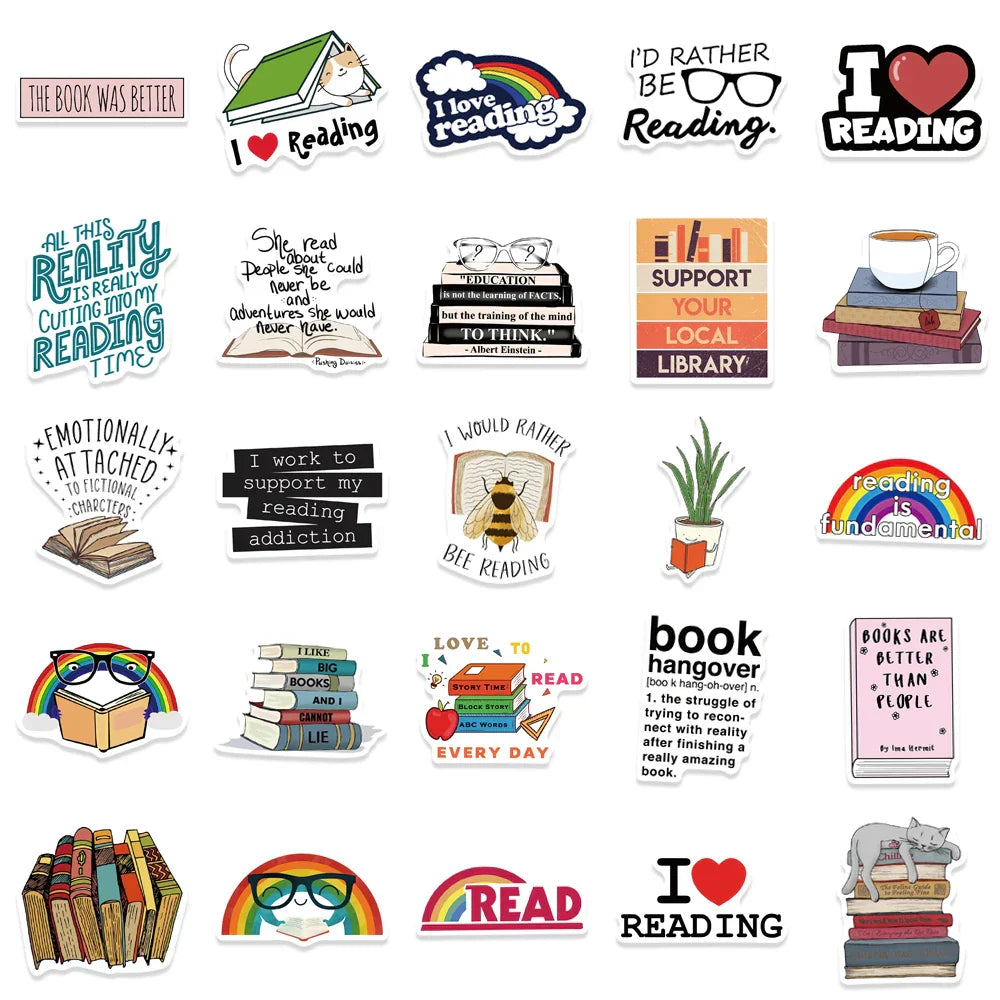 Set of 130 Pcs Funny Saying Stickers