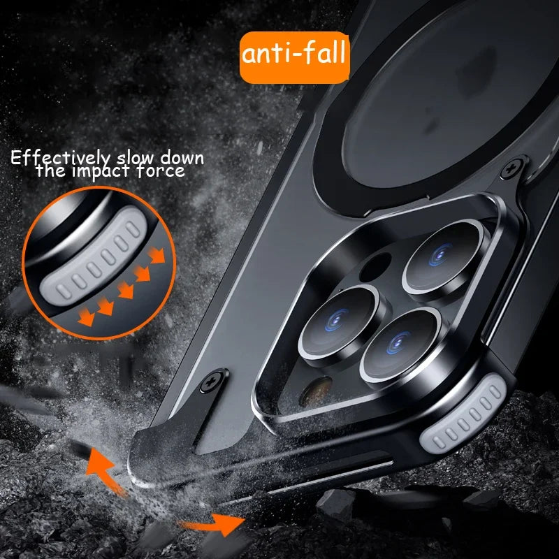 Magsafe Magnetic Pivot Ring Stand Air Cushion Case Cover