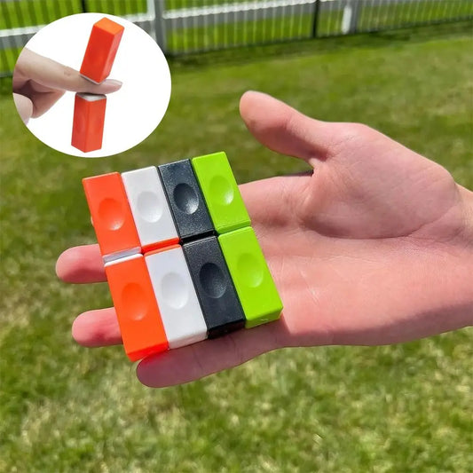Magnetic building blocks bounce bricks