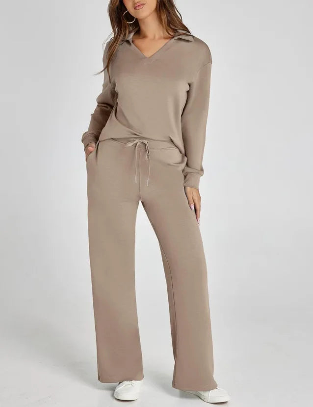 Women's Fall Transition 2-Piece Set - Breathable & Wrinkle Resistant Sweatsuits Sets