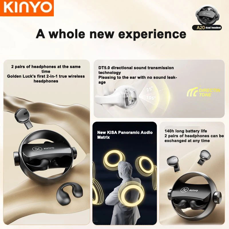 2-in-1 Bluetooth Earbuds