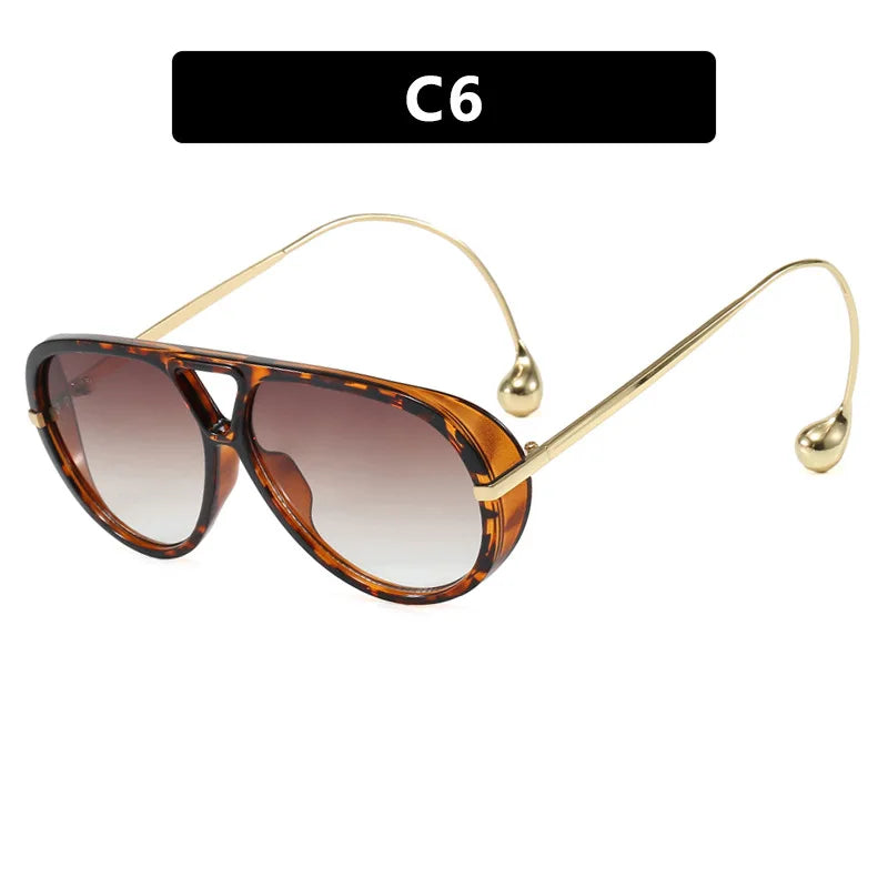 Luxury Brand Designer Oversized Pilot Sunglasses