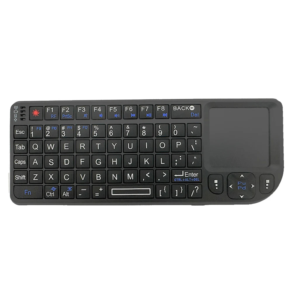 Mini Wireless Keyboard, 2.4G Rechargeable Backlight Keyboard with Touchpad