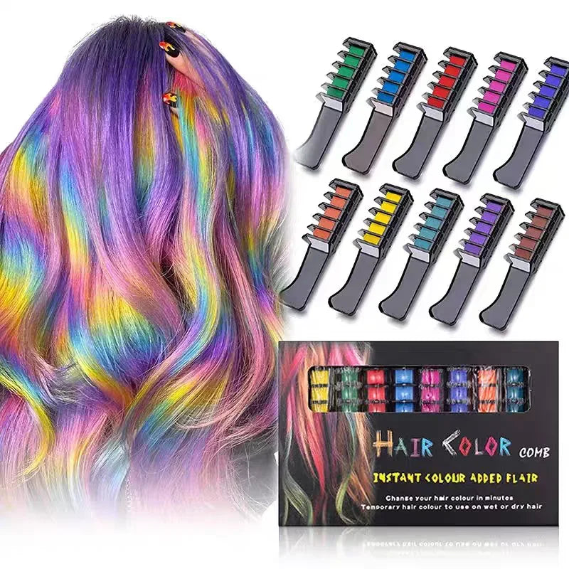 Festive Fun Hair Chalk Combs