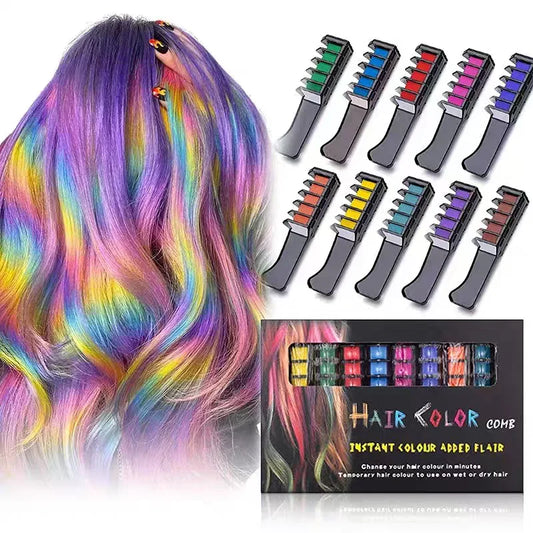 Festive Fun Hair Chalk Combs
