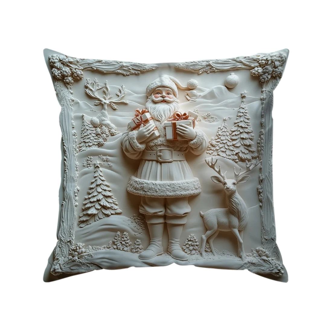 Festive Christmas Cushion Cover---2D printing, not 3D