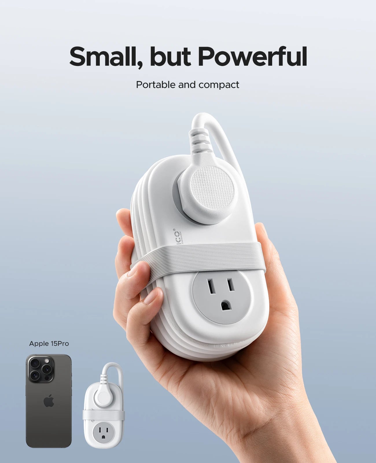 4FT Travel Power Strip with 4 AC Outlets