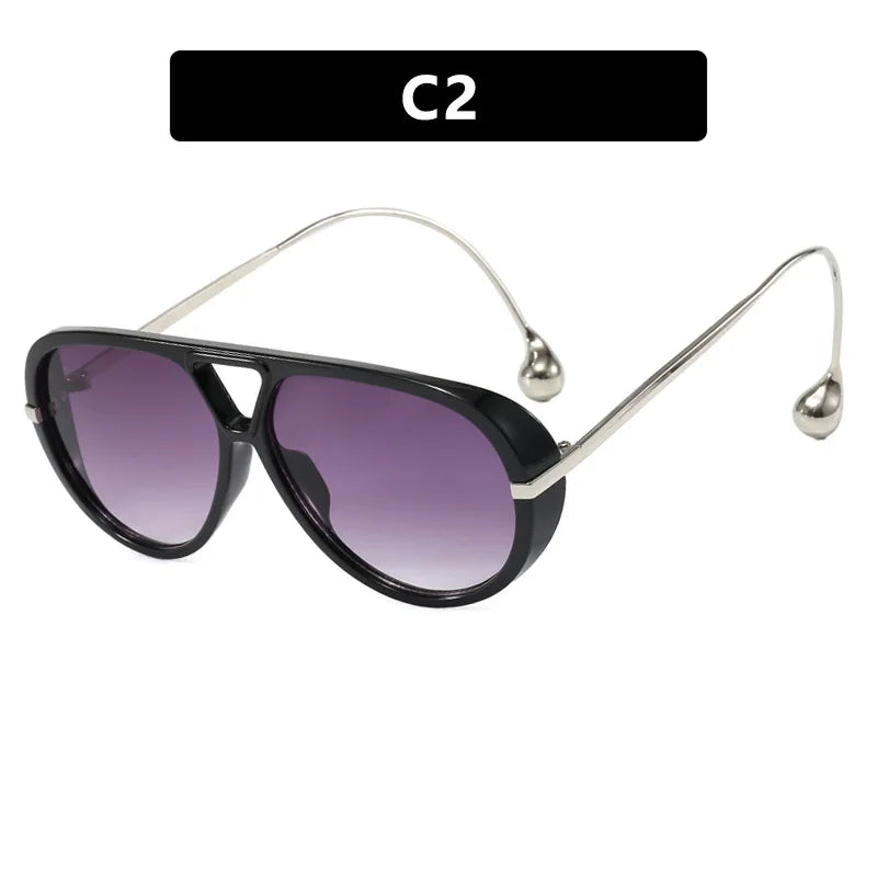 Luxury Brand Designer Oversized Pilot Sunglasses