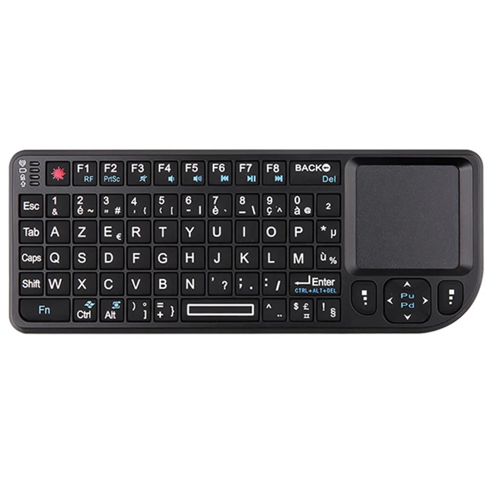 Mini Wireless Keyboard, 2.4G Rechargeable Backlight Keyboard with Touchpad