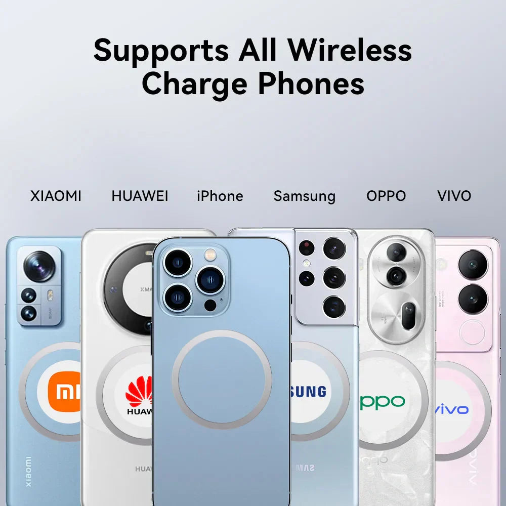 Ultra-thin Magnetic Wireless Power Bank Two-way Fast Charging Mobile Power Supply