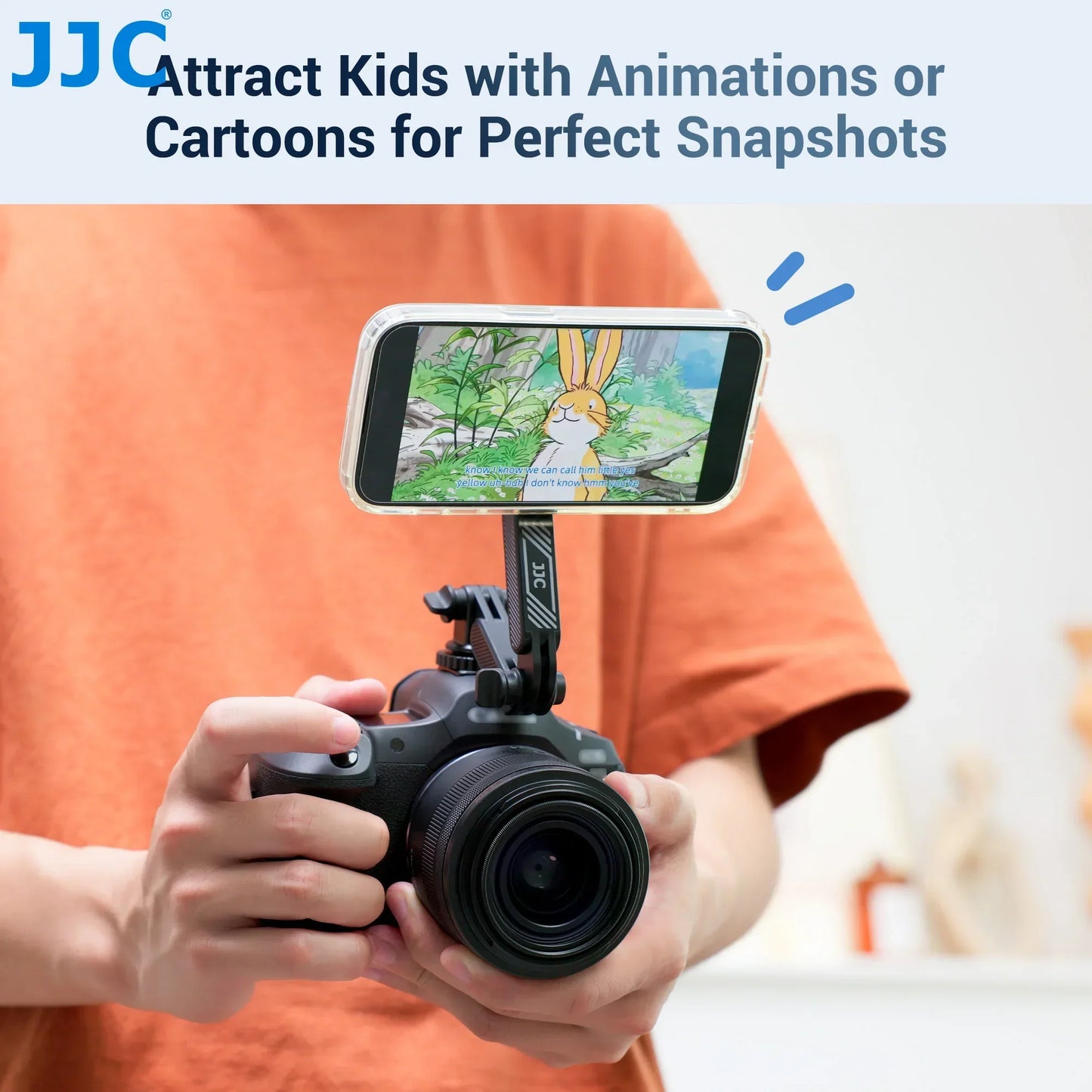 JJC Cold Shoe Smartphone Holder, Magsafe Camera, Smartphone Holder, Tripod, Magnet, Cold Shoe Included, 1/4 Screw Hole, Attaches to Camera Hot Shoe, One Hand Operation, Horizontal Position, Vertical