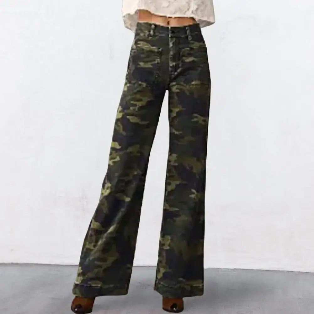 Tummy Control Sailor Wide Leg Jeans
