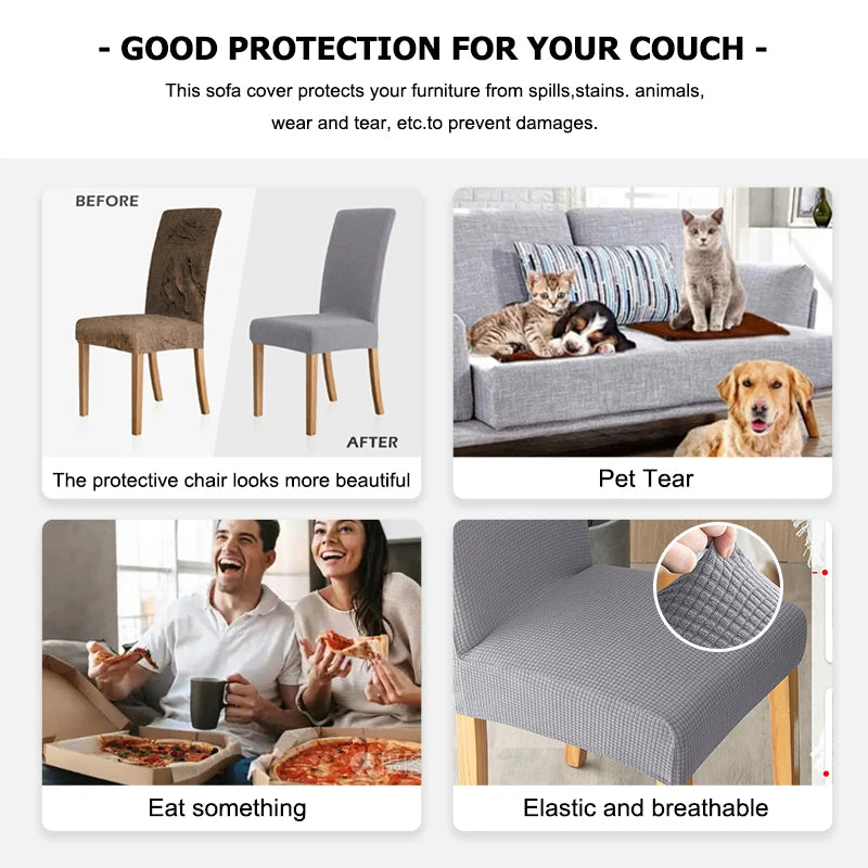 Chair Covers – Instantly Revive Old Chairs 4pcs