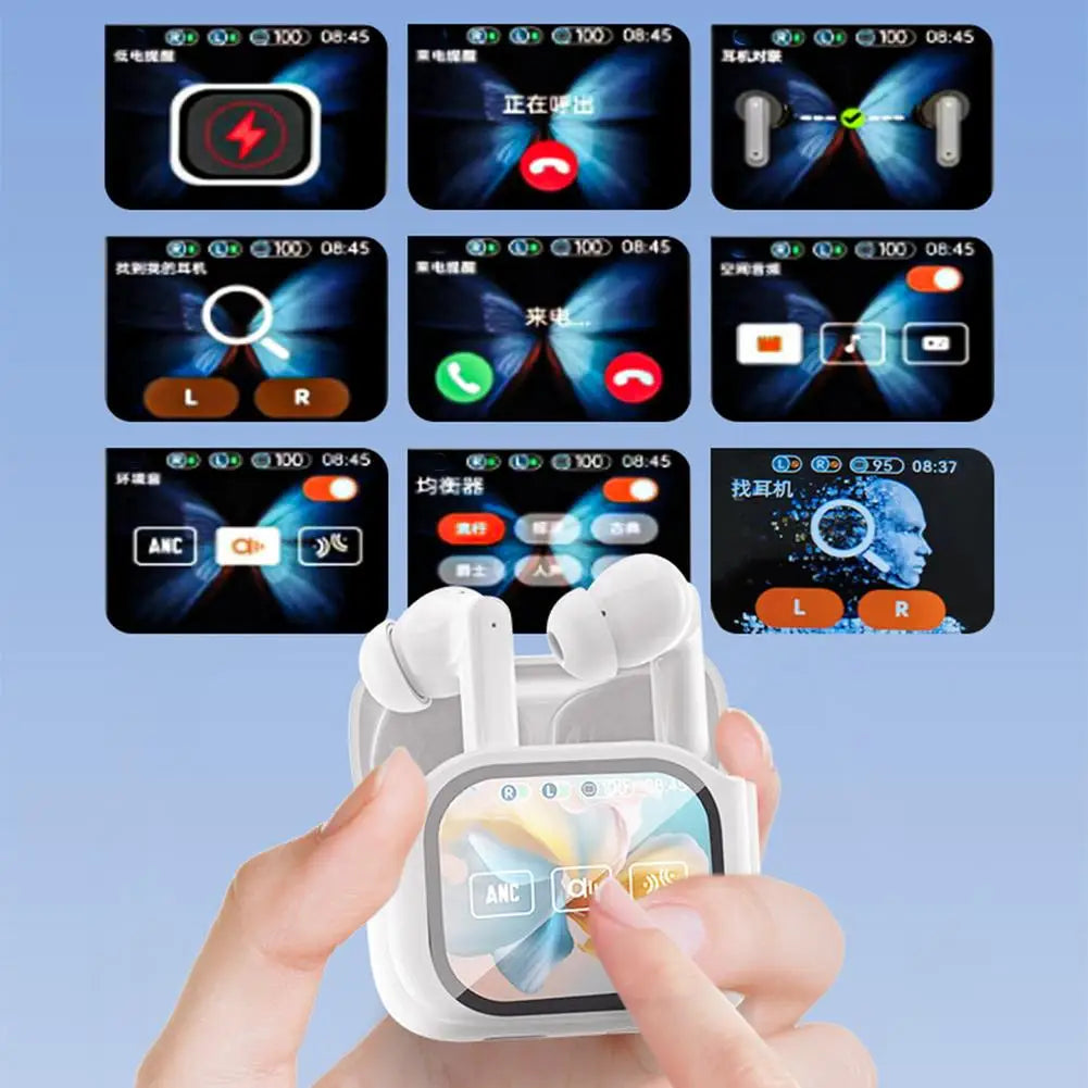 Wireless Bluetooth Translation Earphone With LED display screen(Fit iOS & Android)