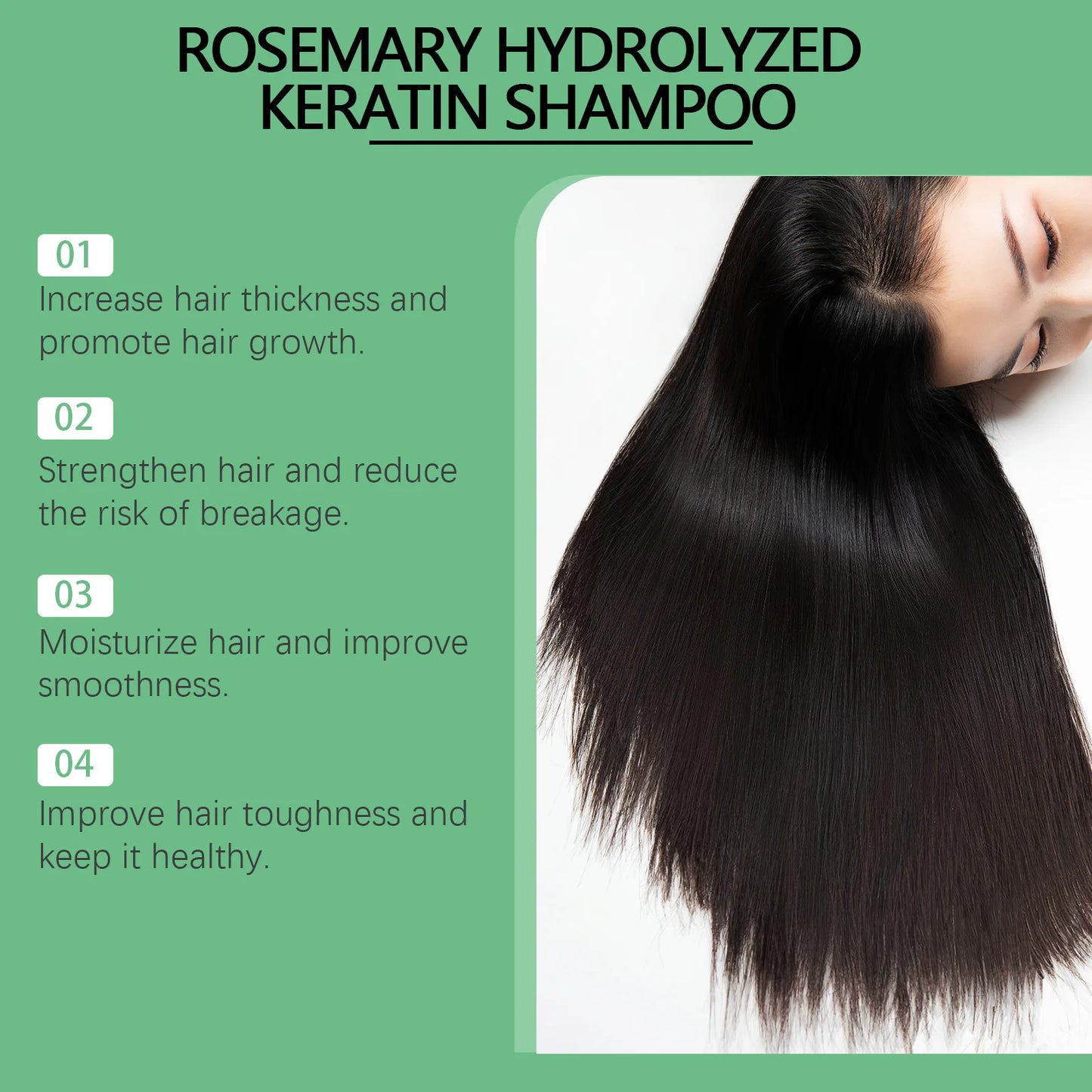 Tgideas Organic Rosemary Hair Growth Shampoo